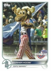 2022 Topps Opening Day Mascots Mariner Moose #M-19 card