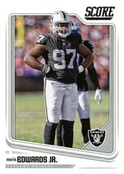 2018 Score Base Set Mario Edwards Jr. #256 card