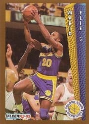 1992-93 Fleer Base Set Mario Elie #73 card