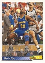1992-93 Upper Deck Base Set Mario Elie #28 card