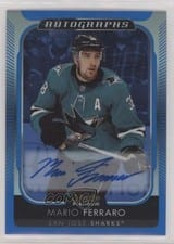 2021-22 O-Pee-Chee Platinum Blue Rainbow Autos Mario Ferraro #BA-MF card