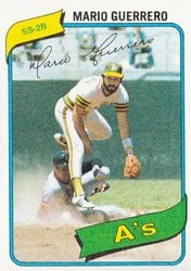 1980 Topps Base Set Mario Guerrero #49 card