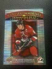 2025 Upper Deck Tim Hortons Team Canada Maple Leaf Immortals Mario Lemieux #ML-3 card