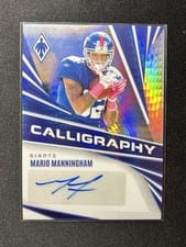 2024 Panini Phoenix Calligraphy Mario Manningham #C-MMH card