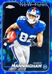 2024 Topps Chrome Sapphire Edition Base Set Mario Manningham #145 card