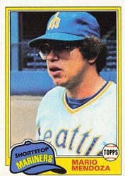 1981 Topps Base Set Mario Mendoza #76 card