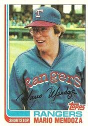 1982 Topps Base Set Mario Mendoza #212 card