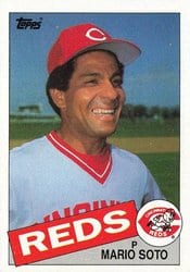 1985 Topps Base Set Mario Soto #495 card