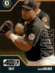 2002 Upper Deck 40-Man Base Set Mario Valdez #61 card