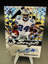 2022 Panini Mosaic Scripts Marion Barber III #S-MBA card