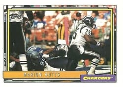 1992 Topps Base Set Marion Butts #590 card