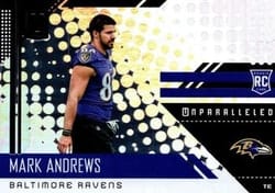 2018 Panini Unparalleled Base Set Mark Andrews #255 card