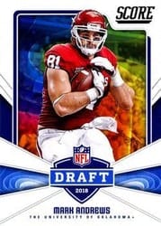 2018 Score NFL Draft Mark Andrews #27 card