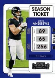 2021 Panini Contenders Base Set Mark Andrews #9 card