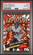 2022 Panini Absolute Explosive Mark Andrews #E31 card