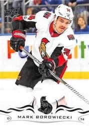 2018-19 Upper Deck Base Set Mark Borowiecki #131 card
