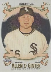 2021 Topps Allen & Ginter Chrome Base Set Mark Buehrle #258 card