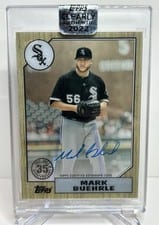 2022 Topps Clearly Authentic 1987 Topps Baseball Autographs Mark Buehrle #87TBA-MB card