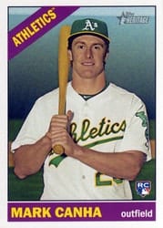 2015 Topps Heritage Base Set Mark Canha #642 card