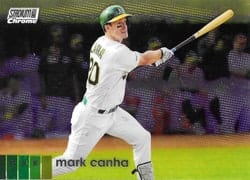 2020 Stadium Club Chrome Base Set Mark Canha #37 card