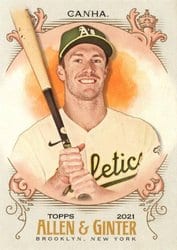 2021 Topps Allen & Ginter Base Set Mark Canha #291 card