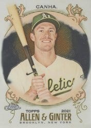 2021 Topps Allen & Ginter Chrome Base Set Mark Canha #291 card