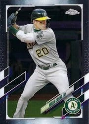 2021 Topps Chrome Base Set Mark Canha #37 card