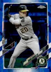 2021 Topps Chrome Sapphire Edition Base Set Mark Canha #262 card