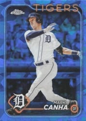 2024 Topps Chrome Sapphire Edition Base Set Mark Canha #486 card