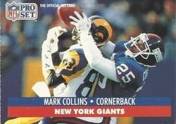 1991 Pro Set Base Set Mark Collins #57 card