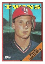 1988 Topps Base Set Mark Davidson #19 card