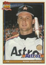1991 Topps Base Set Mark Davidson #678 card