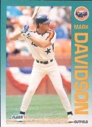 1992 Fleer Base Set Mark Davidson #432 card
