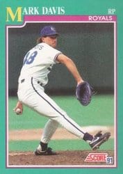 1991 Score Base Set Mark Davis #136 card