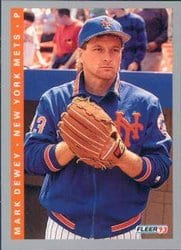 1993 Fleer Base Set Mark Dewey #468 card