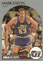 1990-91 Hoops Base Set Mark Eaton #287 card