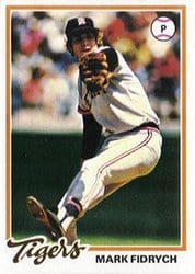 1978 Topps Base Set Mark Fidrych #45 card