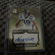 2021 Panini Chronicles Invincible Autographs Mark Gastineau #INV-MGA card