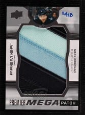 2021-22 Upper Deck Premier Premier Mega Patch Chest Logos Mark Giordano #PMP-MG card