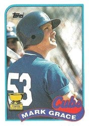 1989 Topps Base Set Mark Grace #465 card