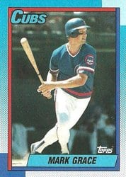 1990 Topps Base Set Mark Grace #240 card