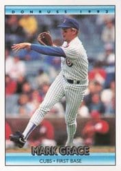 1992 Donruss Base Set Mark Grace #281 card