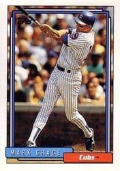 1992 Topps Base Set Mark Grace #140 card