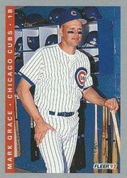 1993 Fleer Base Set Mark Grace #20 card
