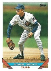 1993 Topps Base Set Mark Grace #630 card