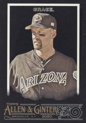 2020 Topps Allen & Ginter X Base Set Mark Grace #325 card