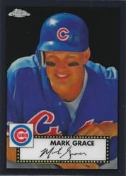 2021 Topps Chrome Platinum Anniversary Base Set Mark Grace #547 card