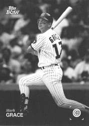 2025 Topps Black & White Base Set Mark Grace #96 card