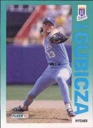 1992 Fleer Base Set Mark Gubicza #159 card