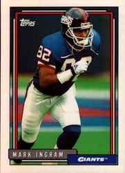 1992 Topps Base Set Mark Ingram #603 card